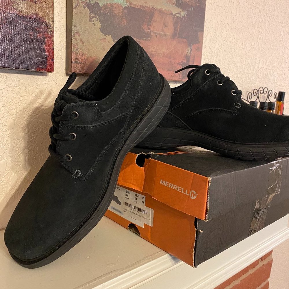 Merrell World Vue Lace sneaker, NIB, black